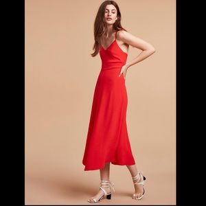 NWT Aritzia Wilfred Angelique Dress Sz L flame